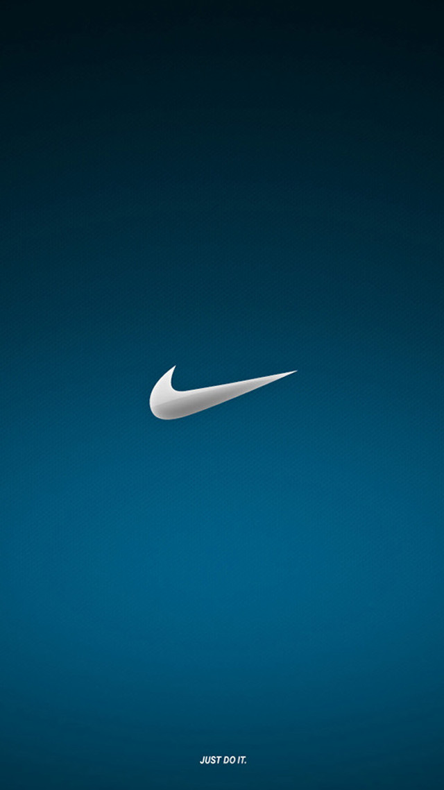 White nike logo blue background #3 free wallpaper - medium preview image