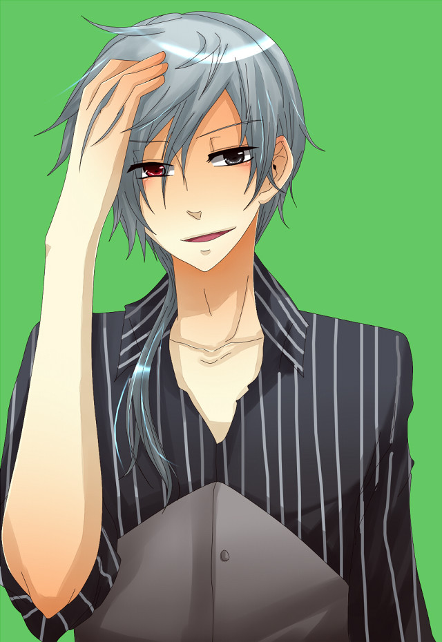 Grey haired man mannerism portrait free wallpaper - medium preview image