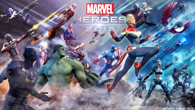 Avengers 2012 group scene characters free wallpaper - medium preview image