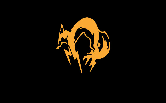 Black orange logo two foxes free wallpaper - medium preview image