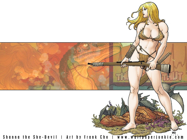 Woman gun painting dragon art free wallpaper - medium preview image
