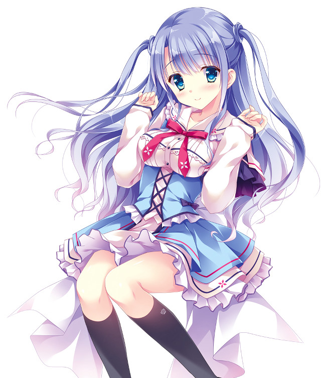 Girl blue hair blue eyes #3 free wallpaper - medium preview image