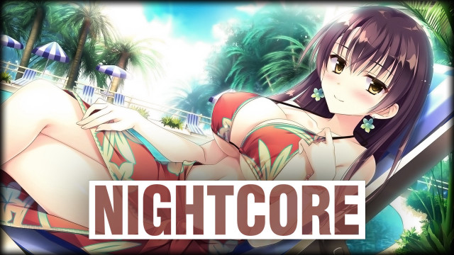 Girl hammock night core palm free wallpaper - medium preview image