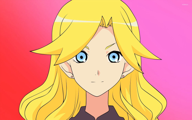 Blonde haired girl blue eyes free wallpaper - medium preview image