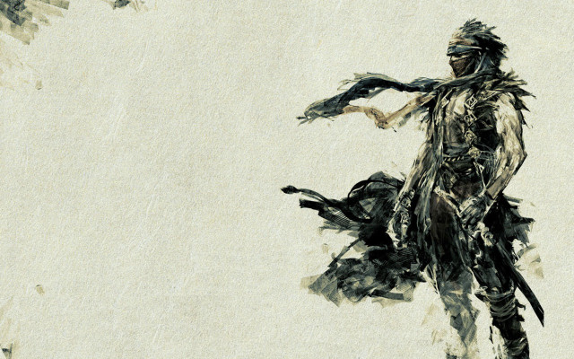 Man costume snow arms outstretched free wallpaper - medium preview image