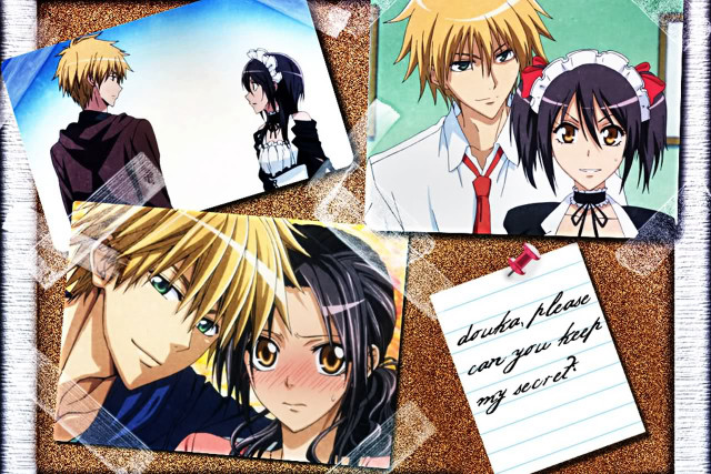 Anime characters cork board note free wallpaper - medium preview image