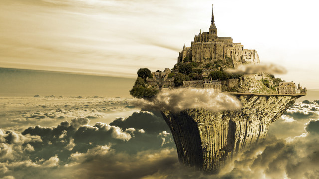 Castle in the clouds sky #2 free wallpaper - medium preview image