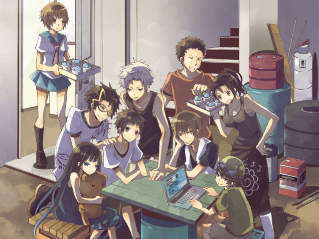 Group people table laptop teddy free wallpaper - medium preview image