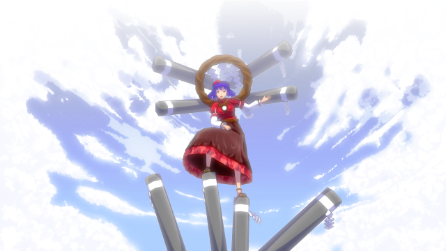 Woman red dress skis air free wallpaper - medium preview image