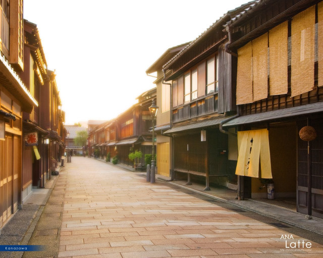 Wooden buildings street kyoto arts free wallpaper - medium preview image