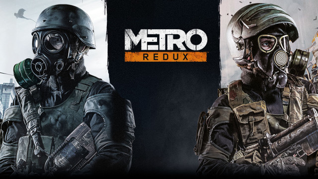 Two soldiers gas masks metro free wallpaper for desktop - medium preview image