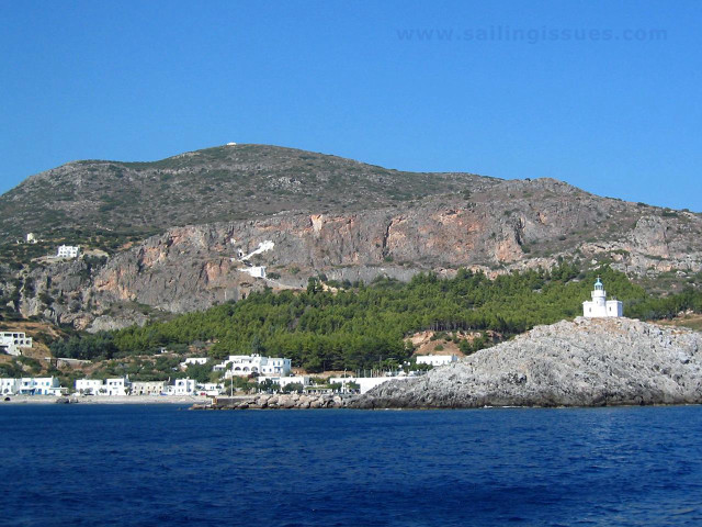 Small island church ocean mountain free wallpaper - medium preview image