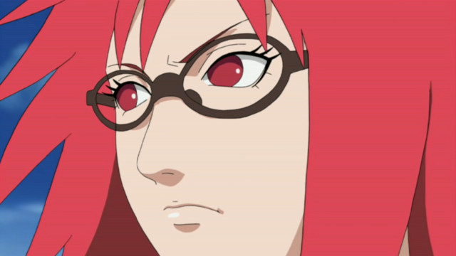 Woman red hair glasses blue free wallpaper - medium preview image