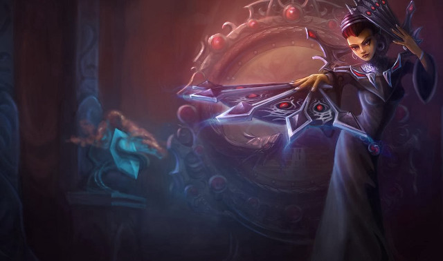 Woman dark room sword mirror free wallpaper for desktop - medium preview image