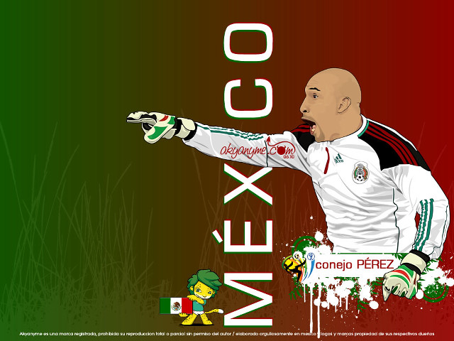 Man soccer uniform mexican flag free wallpaper - medium preview image
