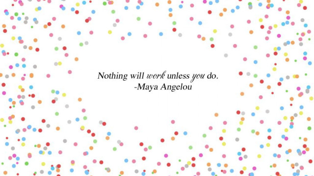 Confetti quote inspirational floral halftone free wallpaper - medium preview image