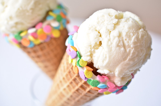 Ice cream cones with sprinkles free wallpaper - medium preview image