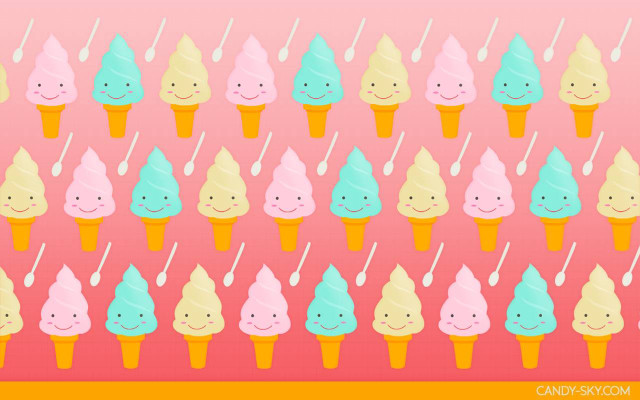 Ice cream cones colorful variety free wallpaper - medium preview image