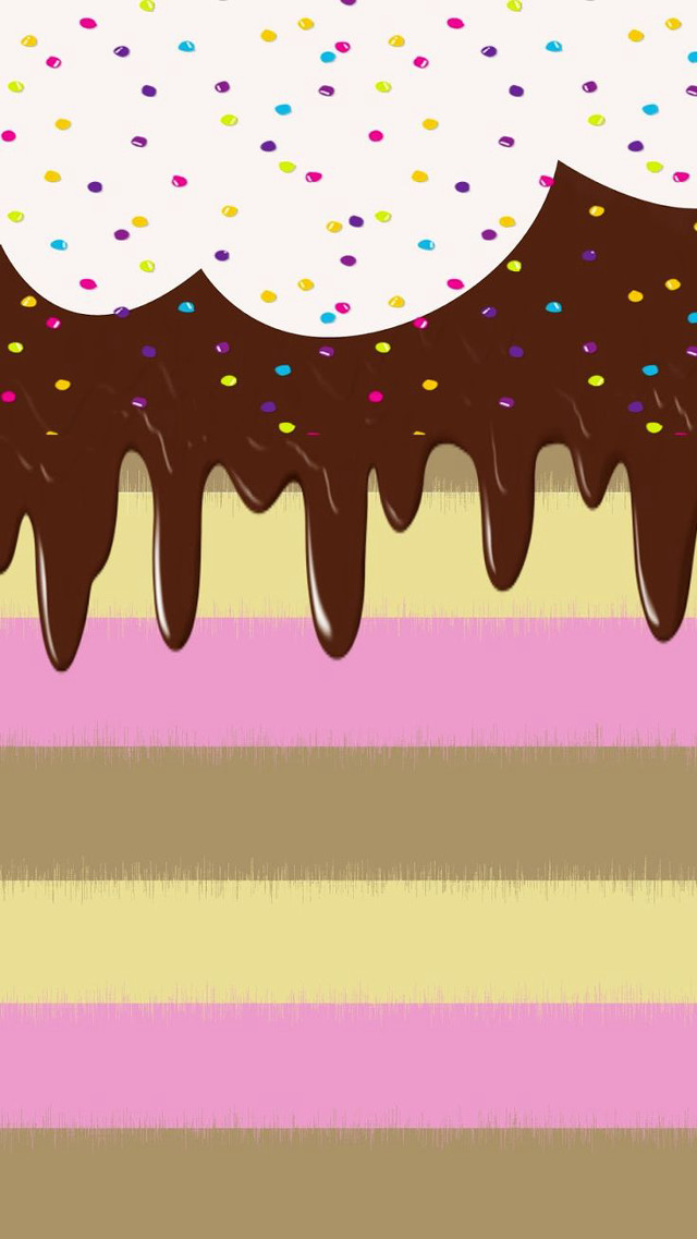 Cake chocolate frosting sprinkles striped free wallpaper - medium preview image