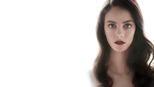 Woman long hair red lipstick #19 free wallpaper - medium preview image