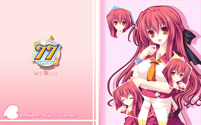 Anime girls long hair pink #6 free wallpaper - medium preview image
