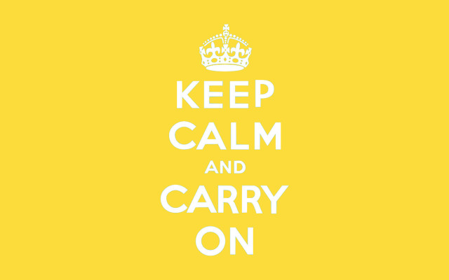 Yellow background keep calm and free wallpaper - medium preview image