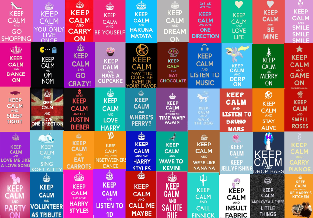 Keep calm collage net art free wallpaper - medium preview image