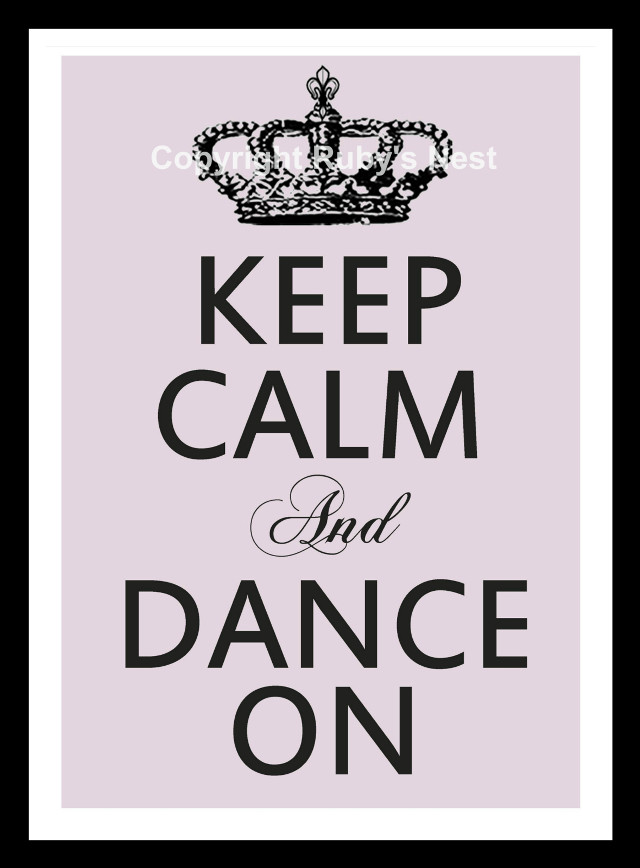 Keep calm dance pink crown #2 free wallpaper - medium preview image