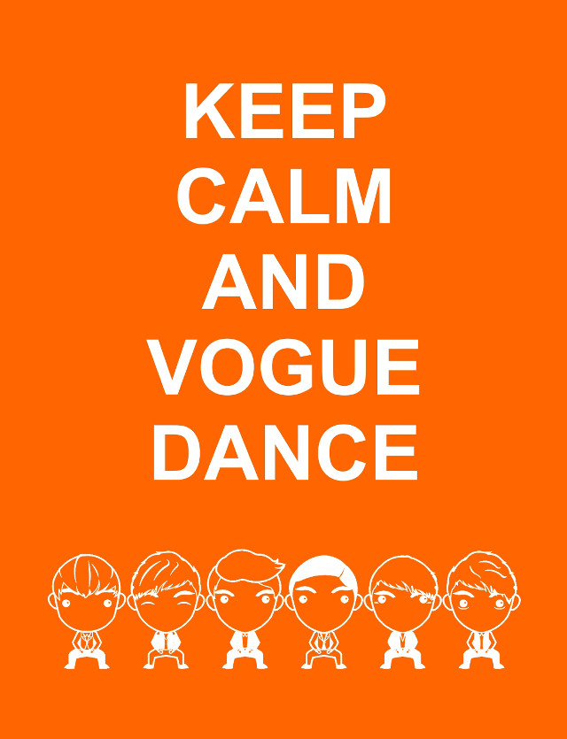 Keep calm vogue dance halloween free wallpaper - medium preview image