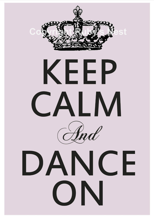 Keep calm dance pink crown free wallpaper - medium preview image