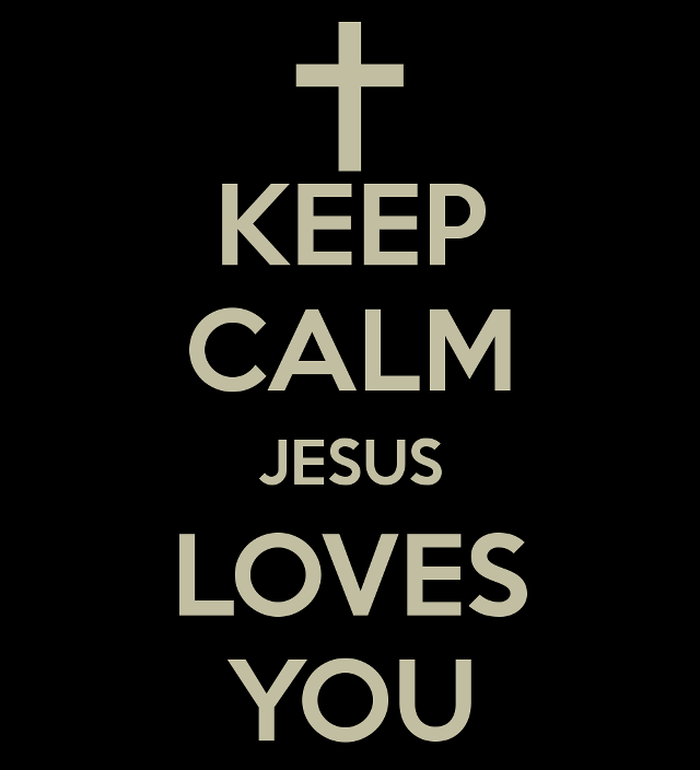 Cross jesus keep calm black free wallpaper - medium preview image