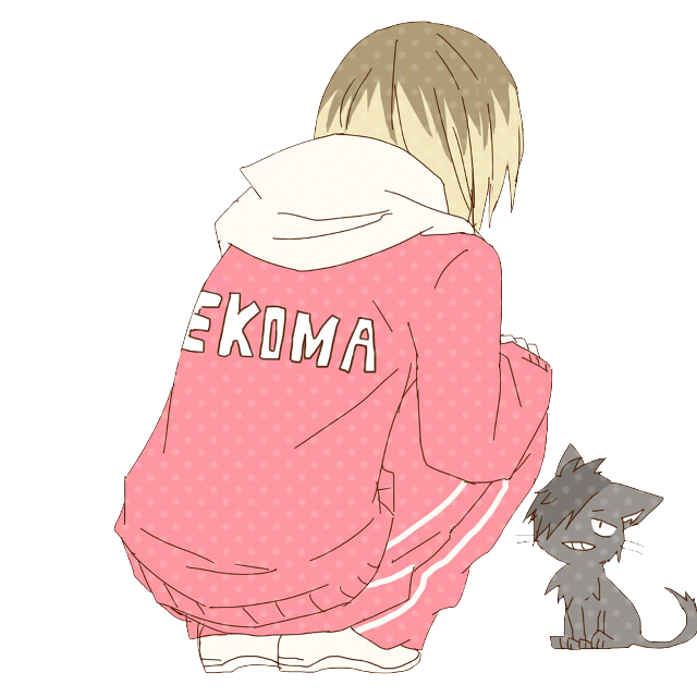 Person sitting cat drawing pink free wallpaper - medium preview image