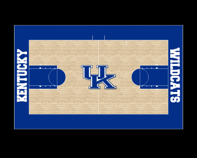 Kentucky wildcats basketball court blue free wallpaper - medium preview image
