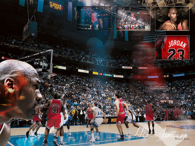 Basketball game crowd man holding free wallpaper - medium preview image