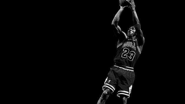 Man jumping dunk basketball air free wallpaper - medium preview image