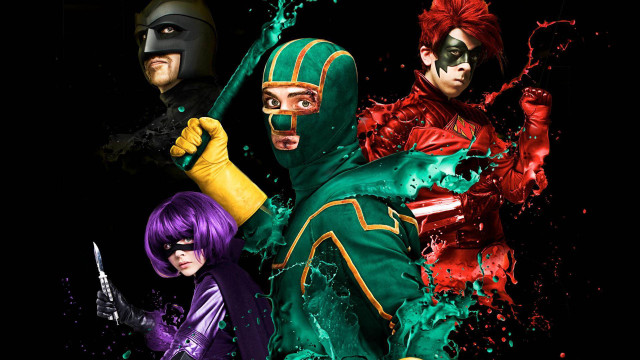 Costume masks paint splashing group free wallpaper - medium preview image