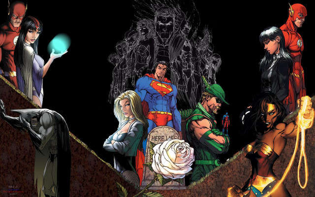 Superheroes ramp black background blue free wallpaper - medium preview image