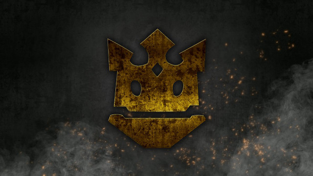 Gold crown black background smoke free wallpaper - medium preview image
