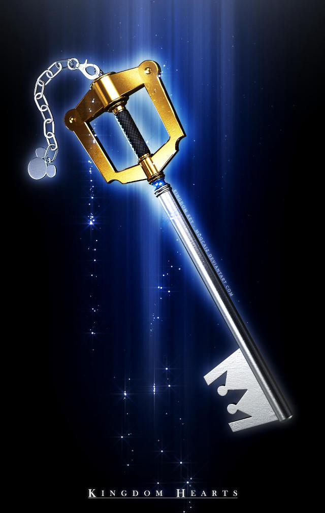 Golden key chain attached bottom free wallpaper - medium preview image