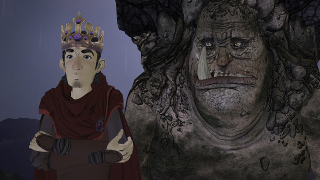 Cartoon man crown giant creature free wallpaper - medium preview image