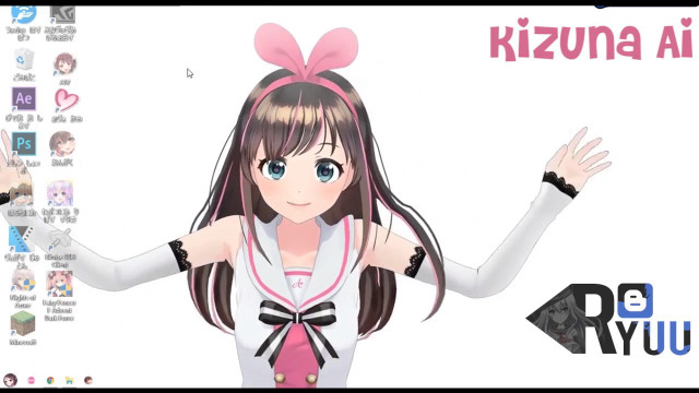 Kizuna ai bow long hair free wallpaper - medium preview image