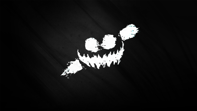 Monster face teeth fangs black free wallpaper - medium preview image