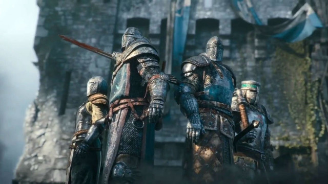 Knights group castle flag roof free wallpaper - medium preview image