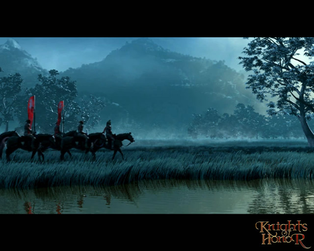 Night horseback riders field mountain free wallpaper - medium preview image