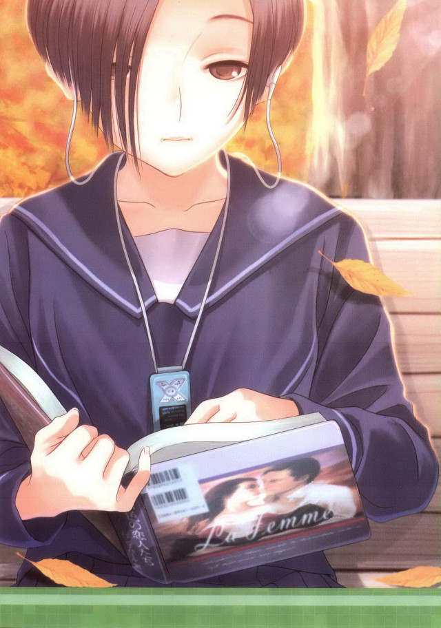 Girl bench book phone reading free wallpaper - medium preview image