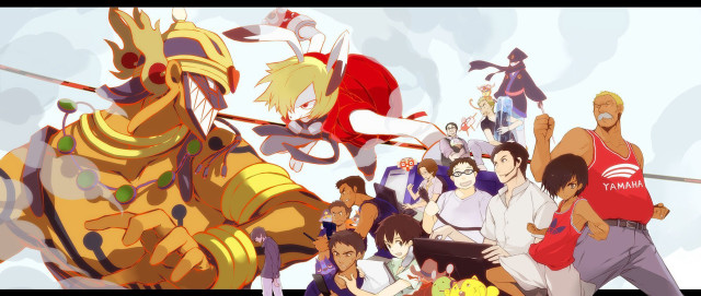 People cartoon character sword dragon free wallpaper - medium preview image