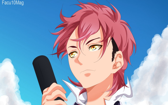 Man pink hair knife looking free wallpaper - medium preview image