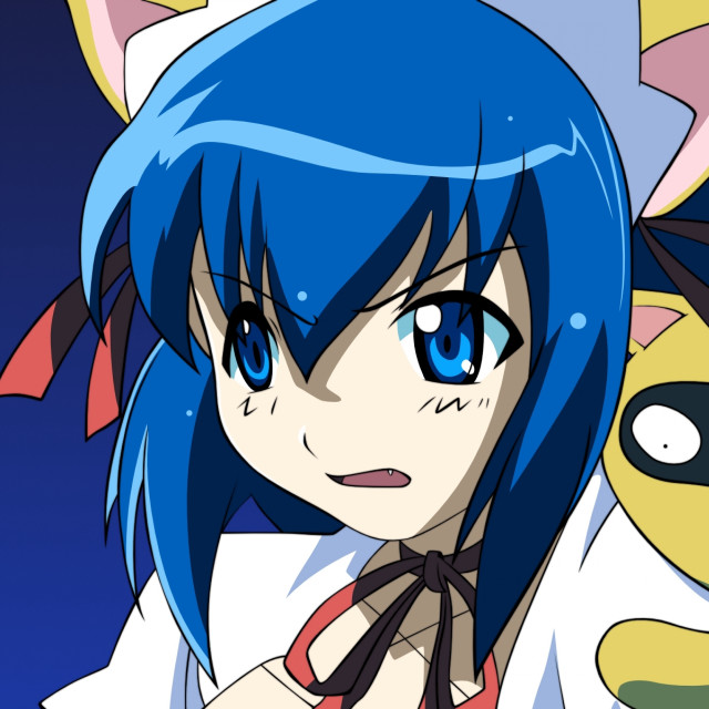 Girl blue hair cat ears #3 free wallpaper - medium preview image