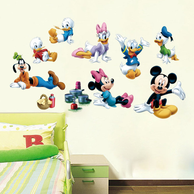 Bedroom mickey mouse cartoon characters free wallpaper - medium preview image