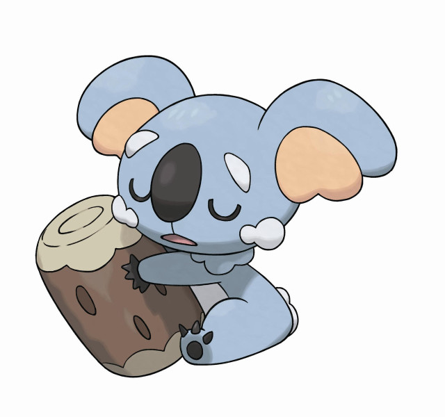 Cartoon koala hugging bread eyes free wallpaper - medium preview image